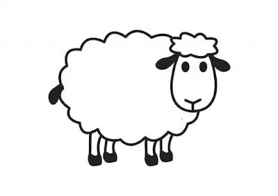 Dibujo de oveja a color - Imagui