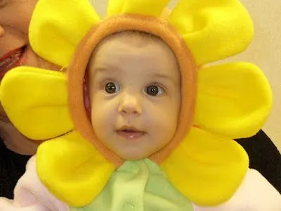 Banco de Fotos gratis: Disfraz de flor para bebes en halloween