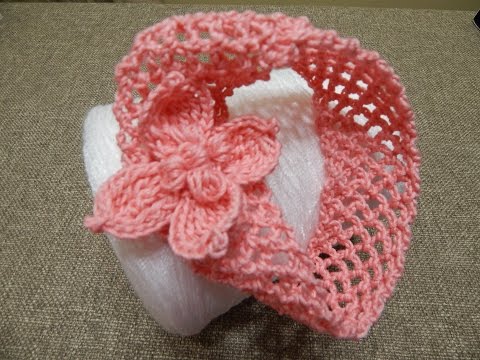 Banda para Niña Crochet - YouTube