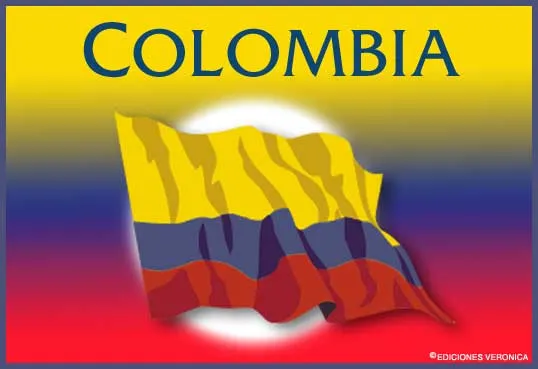 Bandera de Colombia - Tarjeta de la bandera de Colombia ...