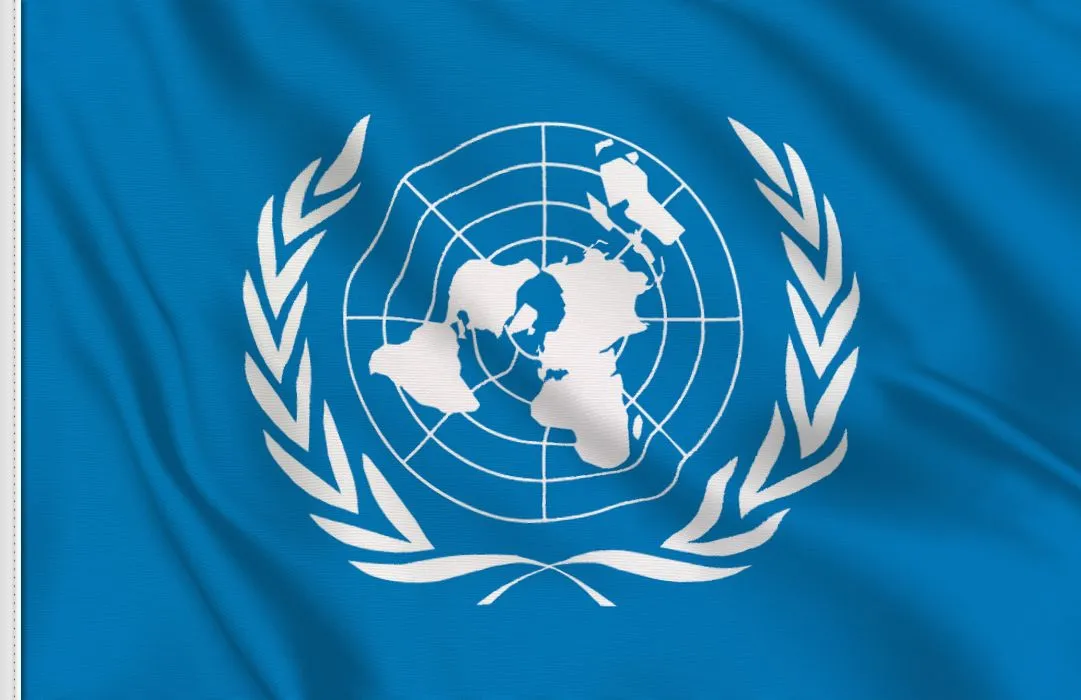 bandera de ONU en venta, bandera ONU.