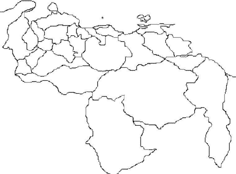 Mapa de venezuela para colorear con estados y capitales - Imagui