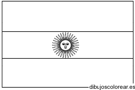 Bandera de argentina para colorear - Imagui