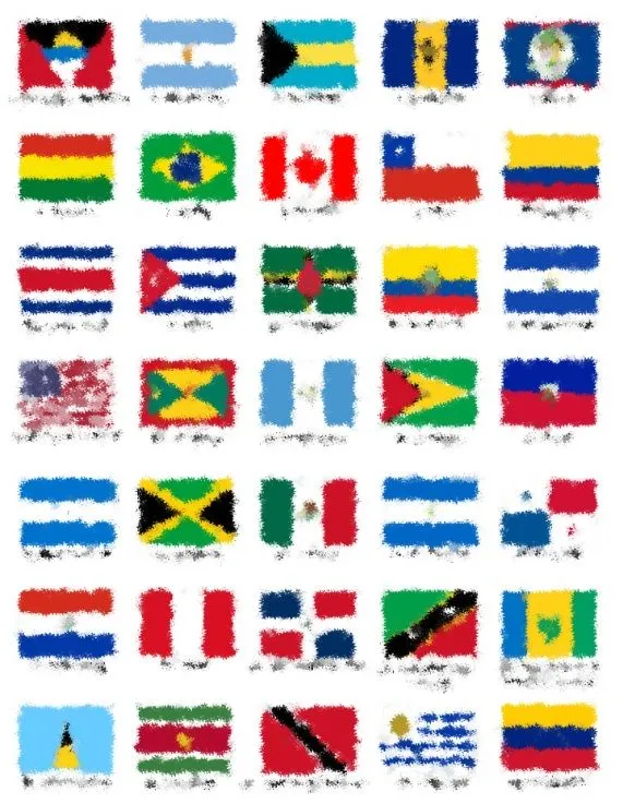 Banderas de los países de América - Saber es práctico