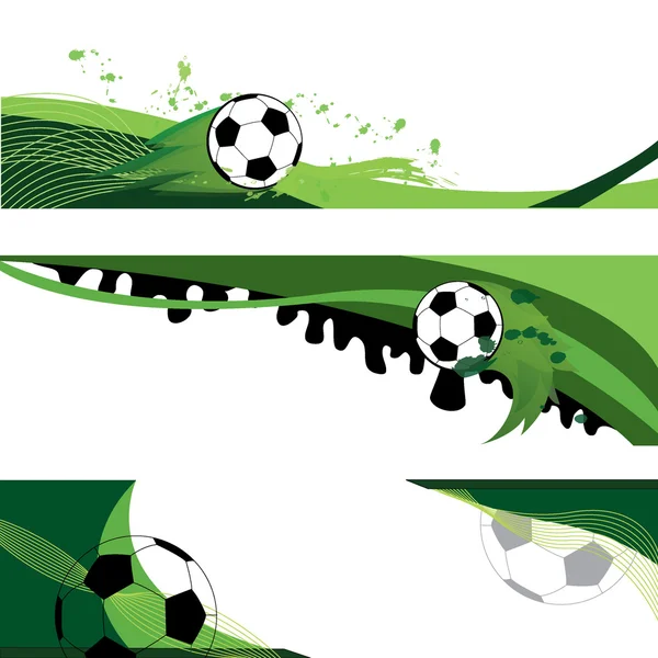 banner de balón de fútbol — Vector stock © glossygirl21 #11135502