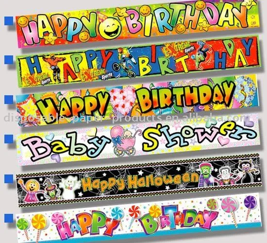 Banner feliz cumpleaños para imprimir gratis - Imagui
