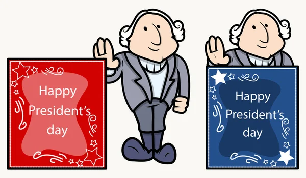 Banner presidentes feliz día - george washington de dibujos ...