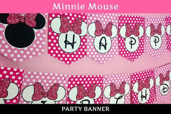 Banner de Minnie con foto primer año - Imagui