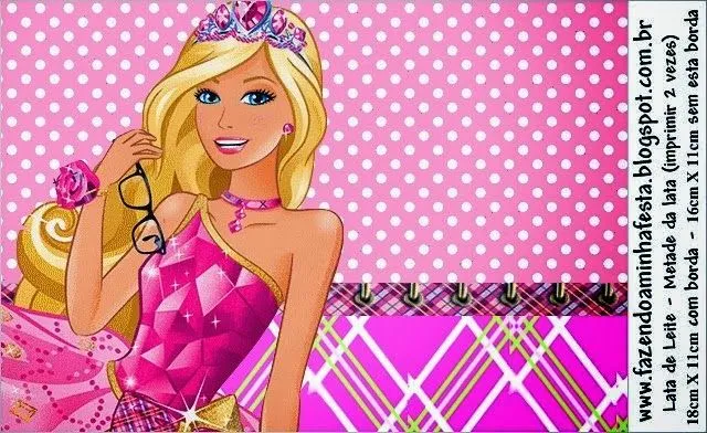 Barbie Escuela de Princesas: Invitaciones y Etiquetas para Candy ...