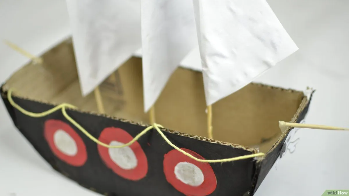 Cómo hacer un barco de cartón (con imágenes) - wikiHow