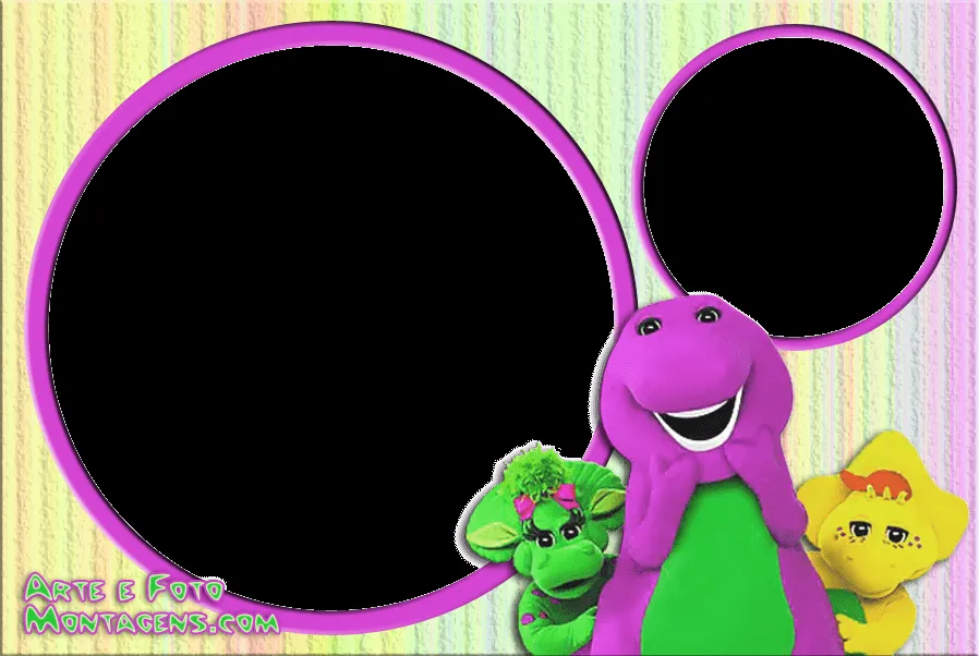 Barney y sus amigos: Marcos para Fotos de Barney Barney y sus amigos: Marcos para Fotos de Barney