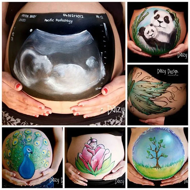 Barrigas de embarazadas pintadas | petit-on.com | Maquillajes ...