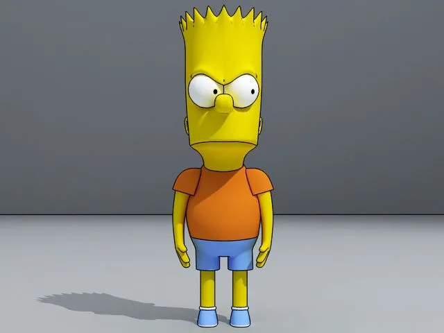 Bart Simpson 3D Model .max - CGTrader.