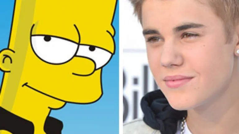 Bart Simpson y Justin Bieber, cara a cara - Teleshow