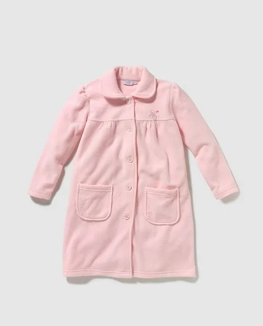 Bata de niña rosa con frunce · Cotton Juice · Moda · El Corte Inglés
