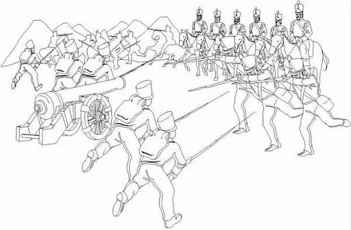 Dibujo para colorear del 24 de junio batalla de carabobo - Imagui