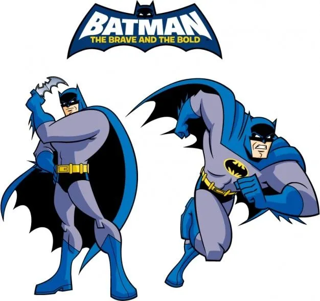 Batman classic style cartoon logo vector Vector | Free Download