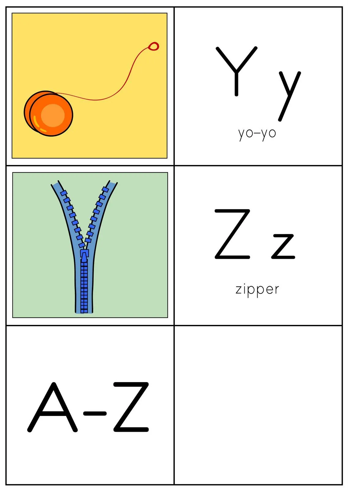 Baú da Web: Alfabeto ilustrado em inglês para imprimir