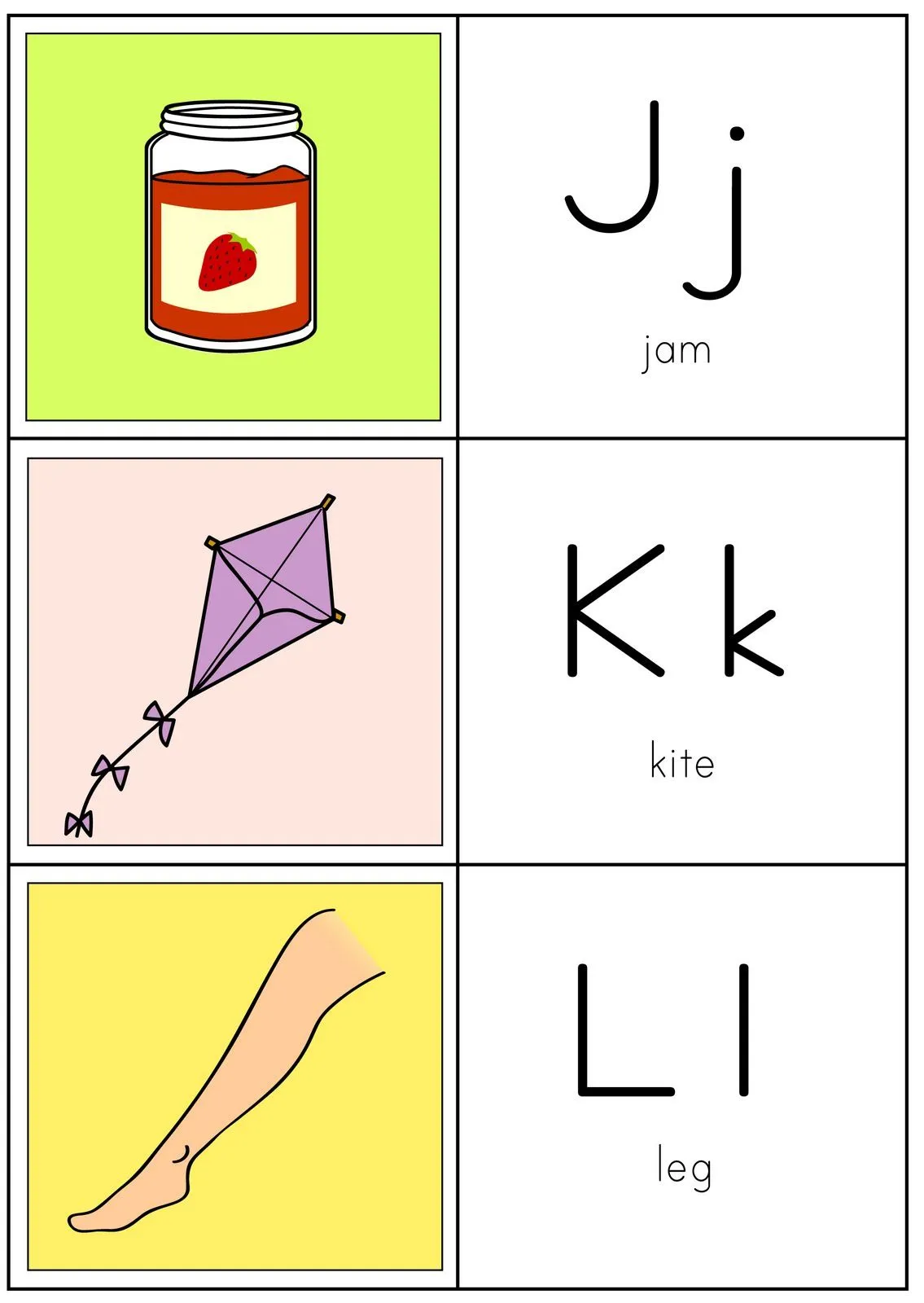 Baú da Web: Alfabeto ilustrado em inglês para imprimir