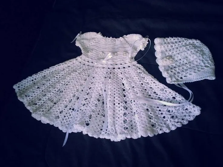 bautizo crochet on Pinterest | Blessing Dress, Christening Gowns ...