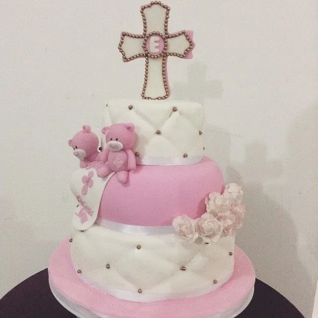 Fotos de torta de bautizo para niña - Imagui