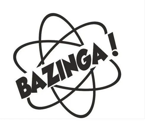 Bazinga Big Bang Funny Car / ventana JDM VW EURO DUB DRIFT Vinyl ...