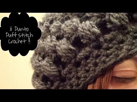 Beanie crochet Tutorial / Crochet Puff Stitch Hat (Subtitled ...