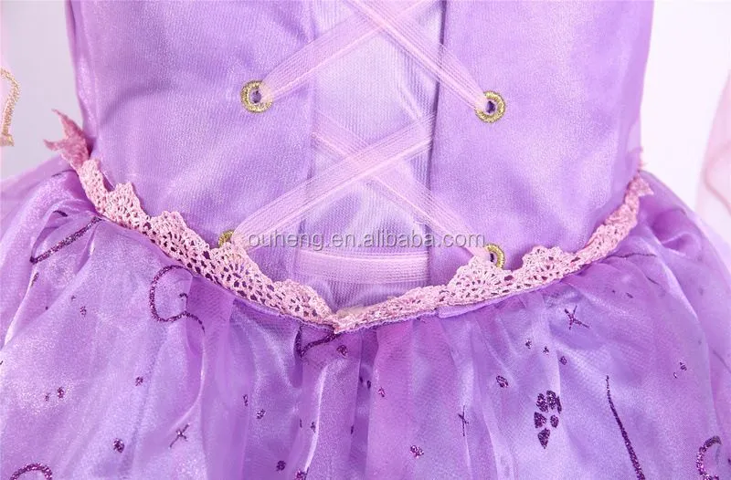 Beautiful Girl Rapunzel Cosplay del vestido del tutú Tangled ...