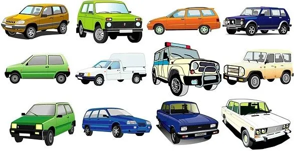 Beautiful variety of cars vector 2 Free vector in Adobe ...