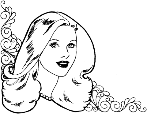 Beautiful Woman Coloring page | Free Printable Coloring Pages