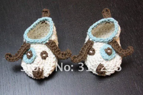 Bebé primera caminata botines perro crochet, animales zapatos ...