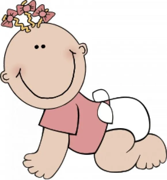 Caricaturas de bebés gateando - Imagui
