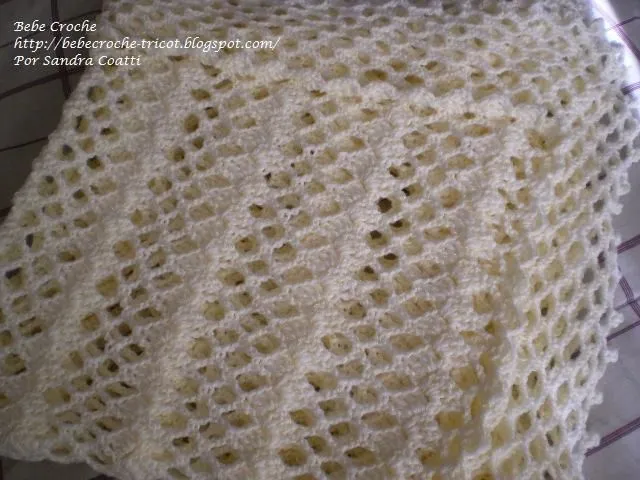 BEBE CROCHÊ: MANTA BEBE | Mantas de crochet | Pinterest