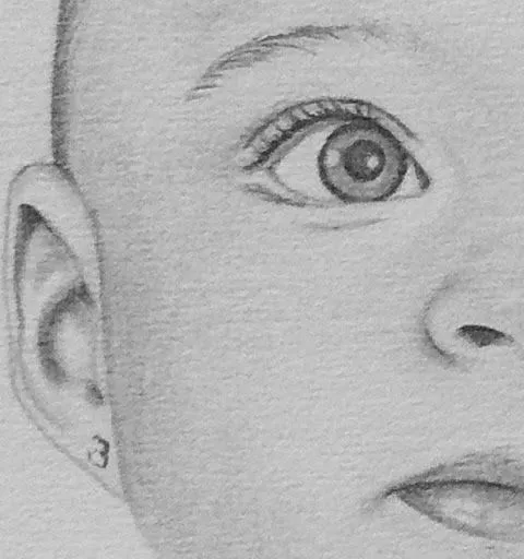 Dibujo de bebé a lapiz - Imagui