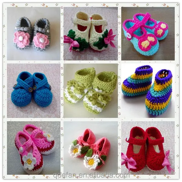 Del bebé del ganchillo botines - patrón de Crochet zapatos de ...