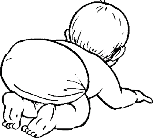 Bebé gateando para dibujar - Imagui