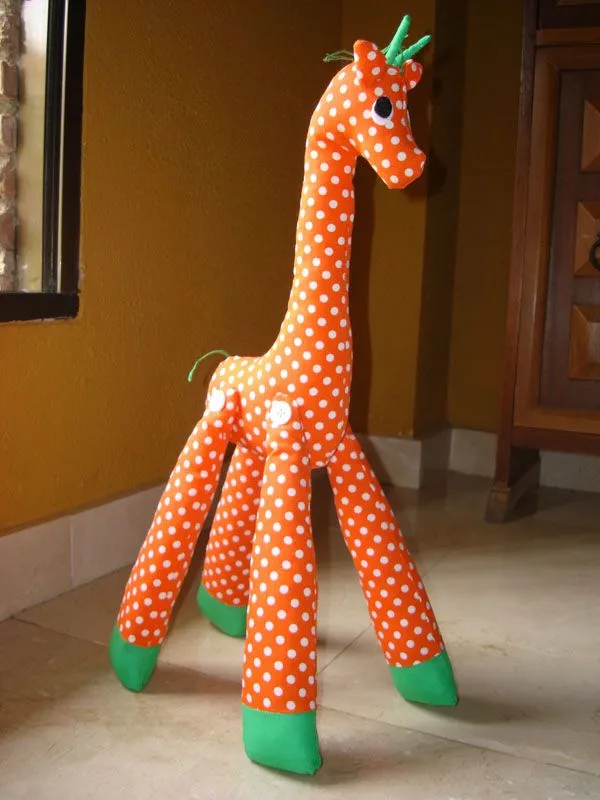 Como hacer jirafas de tela - Imagui