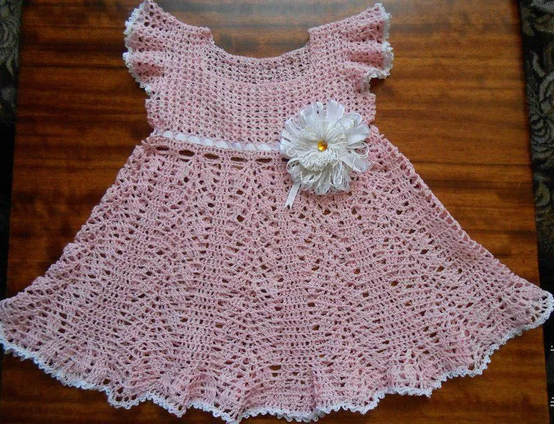Vestido De Crochet Recién Nacido - Compra lotes baratos de Vestido ...