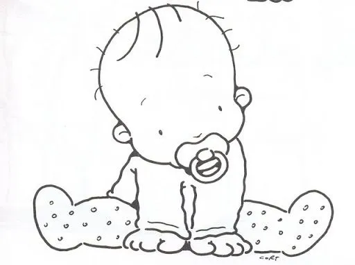 Dibujo de bebé facil - Imagui