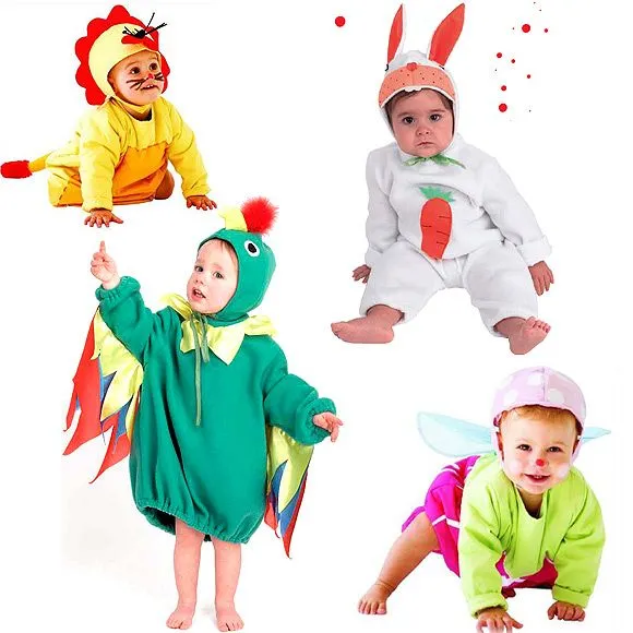Para bebés: disfraces de animalitos, de dragón y conejito ...