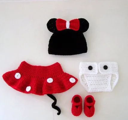 Vestido Minnie crochet - Imagui