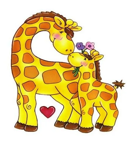 Imagenes de jirafas bebé animadas - Imagui