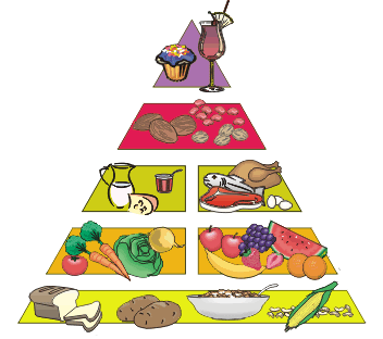 Piramide alimenticia para colorear - Imagui