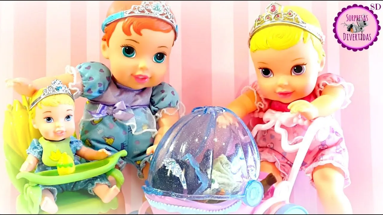 BEBÉS PRINCESAS DISNEY - Aurora y Ariel cuidan a sus hermanas ...