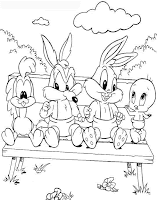  ... infantiles para pintar y colorear: bebes looney tunes para colorear