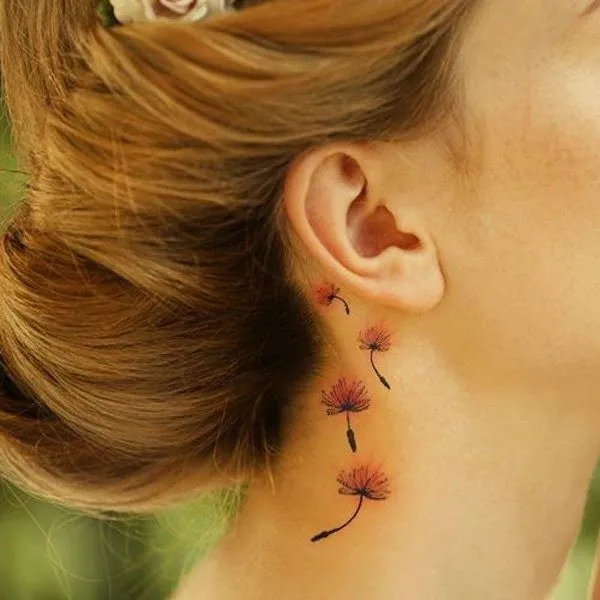 Belagoria: Tatuajes femeninos para cuello y nuca