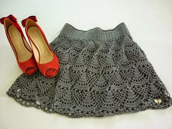 Bella falda crochet / patrones gratis | Crochet y Dos agujas