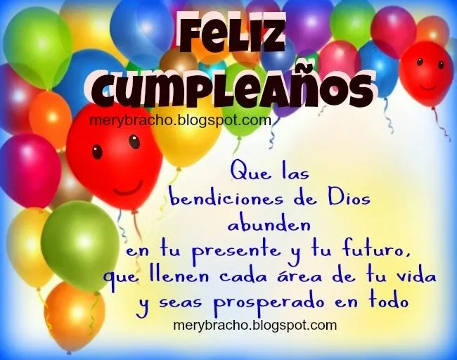 Bendiciones de Dios en tu Cumpleaños | Entre Poemas y Vivencias