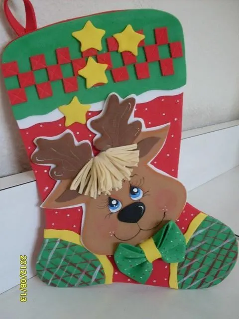 Benim Fofuchas 2012 Artfoamicol: Köpüklü Noel çorapları, kauçuk ...