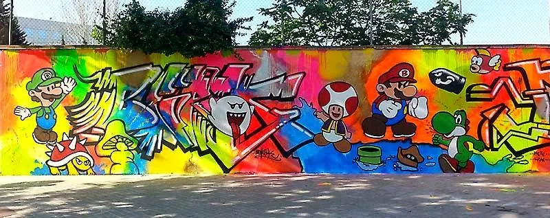 Berok Graffiti mural profesional en Barcelona: Graffiti Super ...